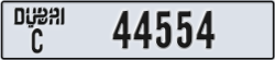 dubai - code - C - number -44554