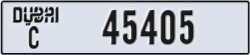 dubai - code - C - number -45405