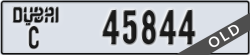 dubai - code - C - number -45844