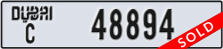 dubai - code - C - number -48894