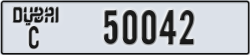dubai - code - C - number -50042