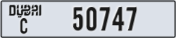 dubai - code - C - number -50747