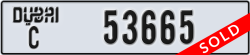 dubai - code - C - number -53665