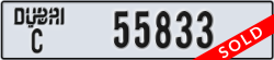 dubai - code - C - number -55833