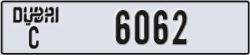 dubai - code - C - number -6062