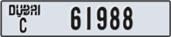 dubai - code - C - number -61909