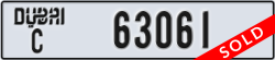 dubai - code - C - number -63061