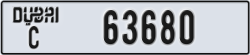 dubai - code - C - number -63680