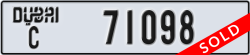 dubai - code - C - number -71098