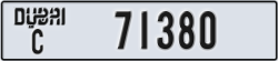 dubai - code - C - number -71301