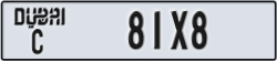 dubai - code - C - number -81X8