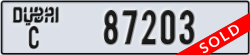 dubai - code - C - number -87203