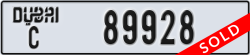 dubai - code - C - number -89928
