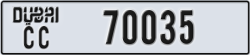 dubai - code - CC - number -70035