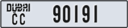dubai - code - CC - number -90191