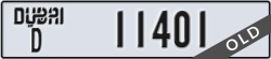 dubai - code - D - number -11401