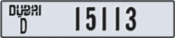 dubai - code - D - number -15113