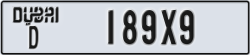 dubai - code - D - number -189X9