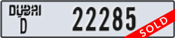 dubai - code - D - number -22285