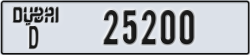 dubai - code - D - number -25200