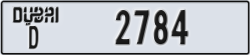 dubai - code - D - number -2784