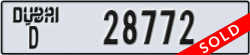 dubai - code - D - number -28772