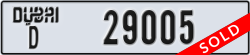 dubai - code - D - number -29005