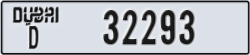dubai - code - D - number -32293