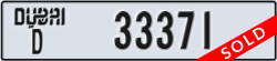 dubai - code - D - number -33371