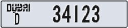 dubai - code - D - number -34123