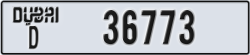 dubai - code - D - number -36773