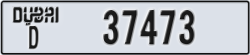 dubai - code - D - number -37473