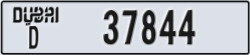 dubai - code - D - number -37844