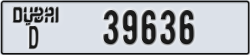 dubai - code - D - number -39636