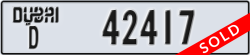 dubai - code - D - number -42417