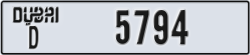 dubai - code - D - number -5715