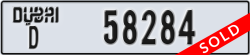 dubai - code - D - number -58284