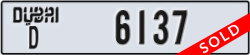 dubai - code - D - number -6137