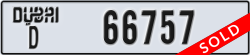 dubai - code - D - number -66757