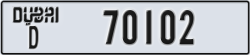 dubai - code - D - number -70102