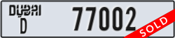 dubai - code - D - number -77002