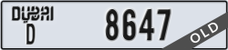 dubai - code - D - number -8647