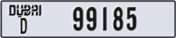 dubai - code - D - number -99185