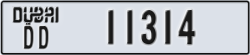 dubai - code - DD - number -11314