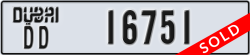 dubai - code - DD - number -16751