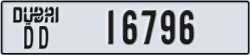 dubai - code - DD - number -16796