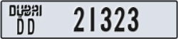 dubai - code - DD - number -21323