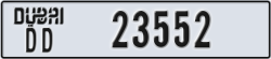 dubai - code - DD - number -23552