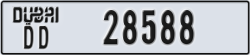 dubai - code - DD - number -28588