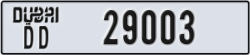 dubai - code - DD - number -29003